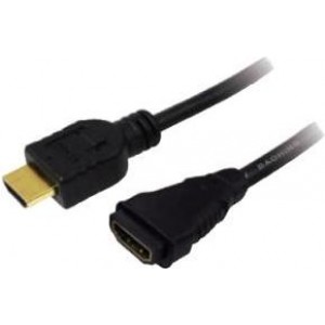 LogiLink HDMI-Kabel Ethernet A -> A St/Bu  3.00m Gold Verl.